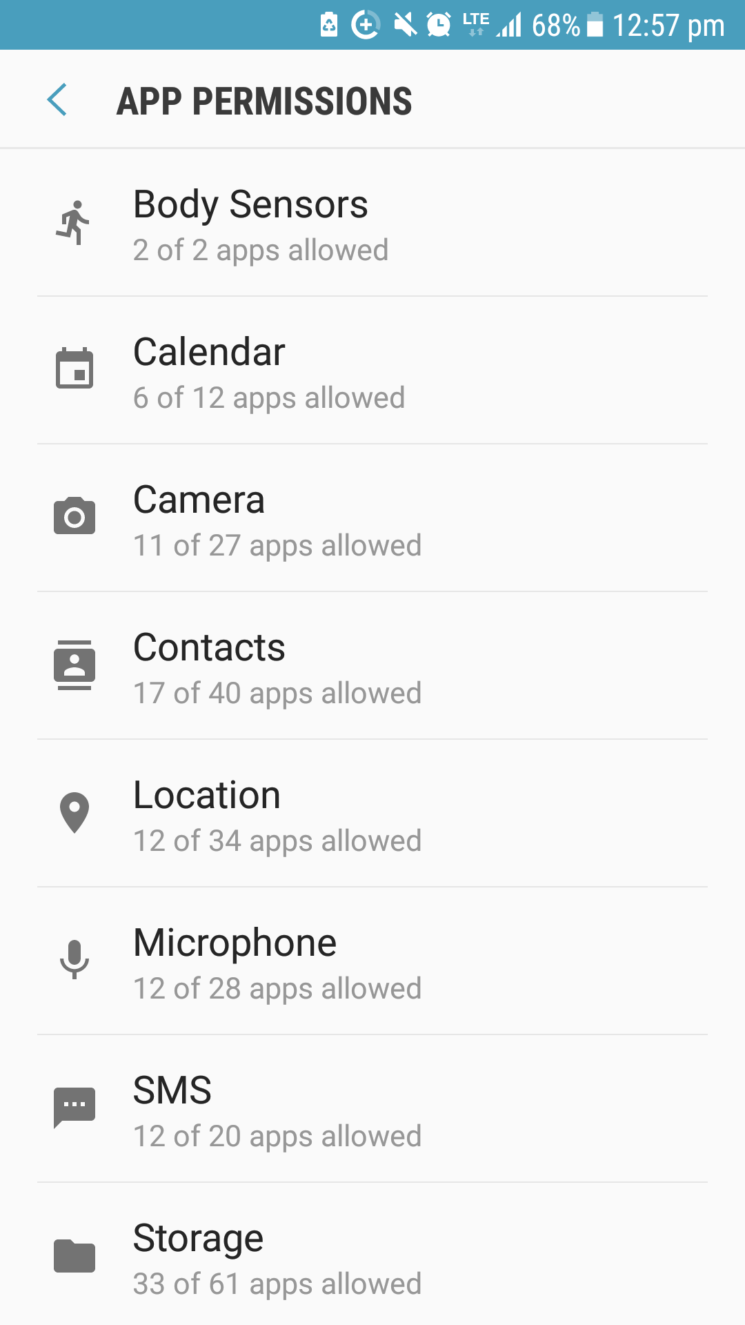 Android Nougat - App Permissions